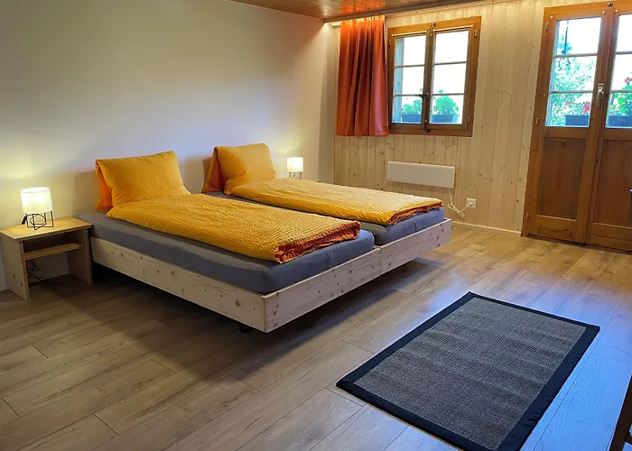Alpenchalet Weidhaus - Dachwohnung - - Stockbettzimmer