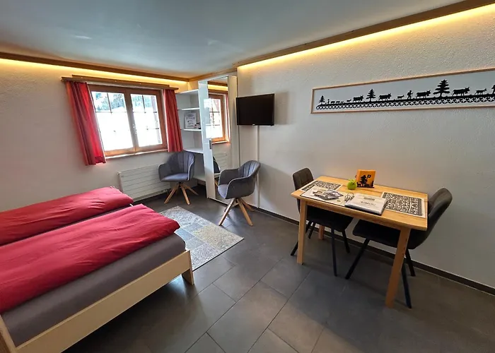 Apartamento Alpenchalet Weidhaus - Dachwohnung - - Stockbettzimmer Gstaad