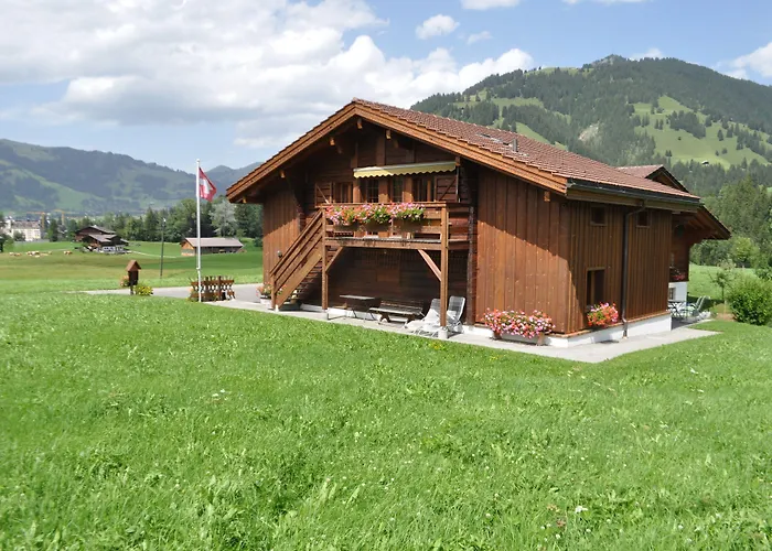 Alpenchalet Weidhaus - Dachwohnung - - Stockbettzimmer Gstaad